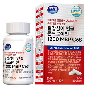 철갑상어 연골 콘드로이친 1200 MBP C6S 6형 저분자 식약청 HACCP 액티뮨, 180정, 1개