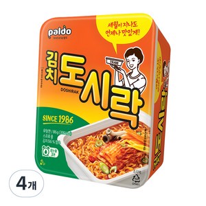 팔도 김치 도시락 86g, 4개
