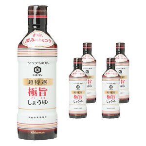 기꼬만 초특선 고쿠우마 간장, 450ml, 5개
