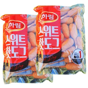 하림 웰 스위트 핫도그, 1kg, 2개