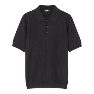 베르사체 바로코 씨 니트 폴로 셔츠, 블랙계열, Italy 46(KR 95)