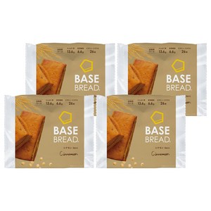 베이스푸드 베이스 브레드 시나몬 2개입 384g, 4개
