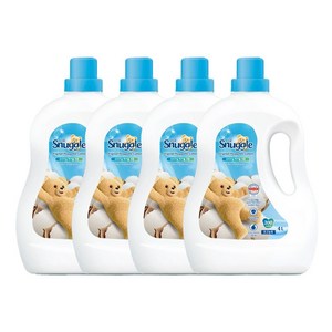 스너글 초고농축 섬유유연제 오리지널 허거블 코튼 본품, 4L, 4개