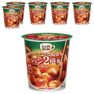 포카삿포로 천천히 끓여낸 노릇노릇한 빵 양이 많고 진한 토마토 포타주 컵, 200ml, 6개