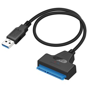 소켓 USB-A 3.0 to SATA 2.5형 외장하드 SSD HDD 변환 케이블