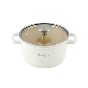 보오든 IH 세라믹 양수 냄비, 1개, 크림, 16cm