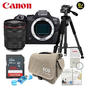 캐논 정품 EOS R6 Mark II + RF 24-105mm F4 L IS USM KIT/ EOS 삼각대 패키지 8종세트/미개봉최신박스/256GB+삼각대/TJ