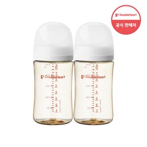 더블하트 모유실감 3세대 트윈팩 240ml 블루밍가든, PPSU 제뉴인화이트, 4개