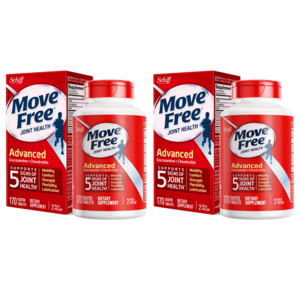 무브프리 어드밴스드 글루코사민 + 콘드로이틴 코팅된 타블렛, 170정, 2개