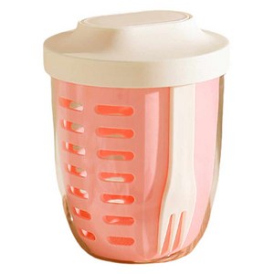 엠토이 휴대용 과일 컵 도시락 포크 포함 650ml