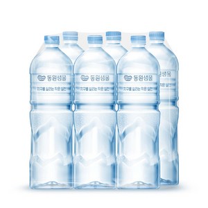 동원샘물 무라벨 생수 2L x 6병, 6개