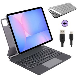 갤럭시탭S10 FE / S10 FE 플러스 호환 블루투스 매직 키보드 케이스 커버 아이친구