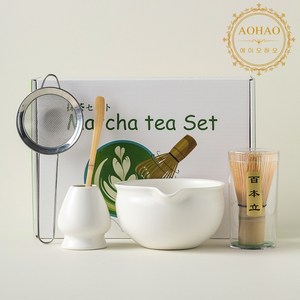 AOHAO 연한 색 차선 5PCS 세트 MATCHA WHISK