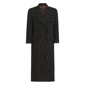 돌체앤가바나 헤링본 패턴 더블 브레스티드 코트, 블랙계열, Italy 42(KR 55)