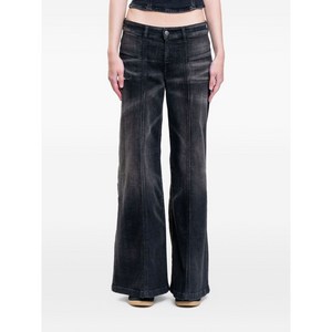디젤 하이웨이스트 와이드 진, 블랙계열, Denim size 33(KR 83-84)
