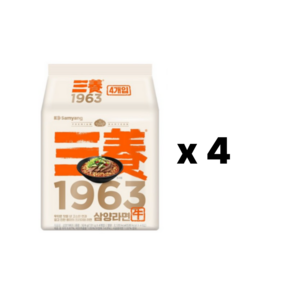 삼양 1963 라면 131g, 16개, (4 X 4개)