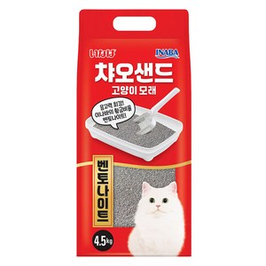 이나바 응고형 챠오샌드 벤토나이트 고양이 모래, 4.5kg, 1개, 무향