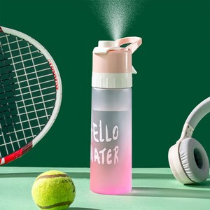 SMABAT 스프레이 휴대용 물병 대용량텀블러 스프레이보틀 운동 스포츠물병 핸들형 보틀 650ML, 650ml, 핑크, 1개