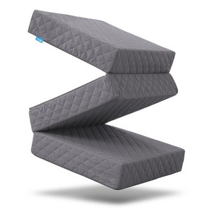 블루몽 3단 접이식 매트리스 국내생산 탄탄한 토퍼 생활방수