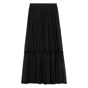 생로랑 러플 롱 스커트