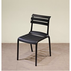 플라스틱 식탁 팔걸이의자 인테리어 카페 콜린체어, 사이드, 1개, 블랙