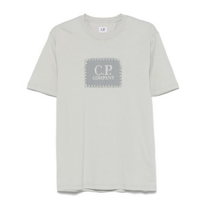 C.P.컴퍼니 로고 프린트 티셔츠, 그레이계열, Standard XL