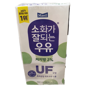 매일유업 소화가 잘되는 우유 저지방, 190ml, 24개