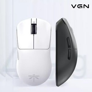 [chengyi] 최신상 VGN 잠자리 F1무선 USB 게이밍 마우스 /2.4G+유선 연결OK/5키/ 26000dpi 초경량 PAW3395, 블랙F1 PRO-MAX, Nodic 52840칩+55g+130H속항기간