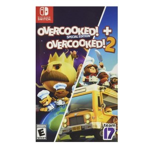 닌텐도 스위치 / 스위치2 호환 오버쿡 합본 오버쿡 스페셜 에디션 (영어지원) + 오버쿡드 2 (한글지원) 더블팩