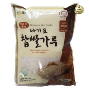 풍전 국산 아기표 찹쌀가루, 1kg, 1개