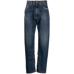 메종 마르지엘라 메종 마르지엘라 X 펜들턴 요크 디테일 테이퍼드 진, 블루계열, Waist (in) 30(KR 76)