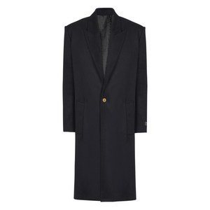 발망 싱글 브레스티드 울 코트, 블랙계열, Italy 48(KR 105)