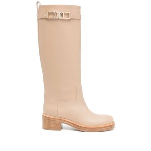 페라가모 장식 스퀘어 간치니 부츠, US 10(KR 275C (Slim)), 브라운계열