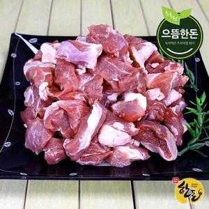 [으뜸한돈] 국내산 냉장 한돈 찌개용 돼지고기 500g, 1개