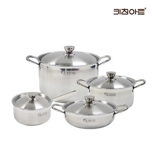 키친아트 인덕션 통3중 퀸즈 스텐레스 양수 냄비