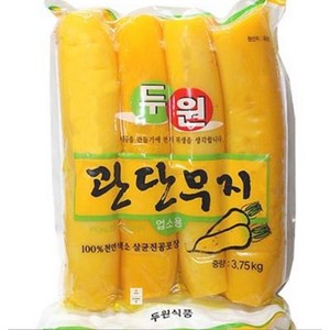 도매 업소용 두원 관단무지 3.75kg 4팩 통단무지, 4개