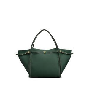 토즈 T 타임리스 골드 톤 미디엄 버클 토트 백