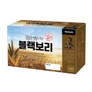 쌍계명차 김동곤 명인이 만든 블랙보리차 티백, 1.2g, 100개입, 3개