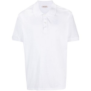 알렉산더맥퀸 로고 자수 저지 폴로 셔츠, 화이트계열, Standard XL