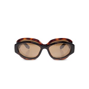 발렌시아가 더블 프레임 타원형 프레임 선글라스