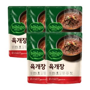 비비고 육개장 500g, 5개