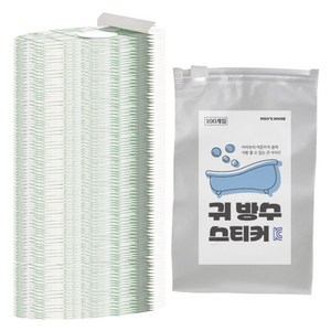 모리의집 귀 방수 스티커 100p, 투명, 100개