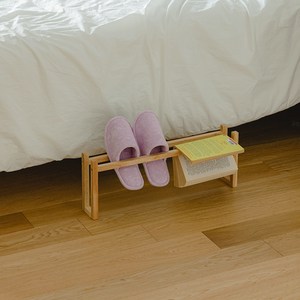 올모 원목 와이드 슬리퍼거치대 실내화걸이 1단, 1개, 내추럴