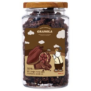 밀잇 청크형 그래놀라 카카오 초콜릿맛, 160g, 1개