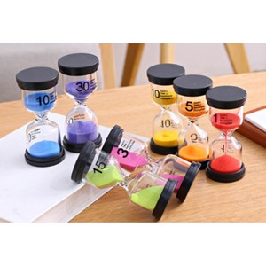 띵덕 칼라풀모래시계 양치 회의 사우나 공부, 모래시계 노랑색 45분