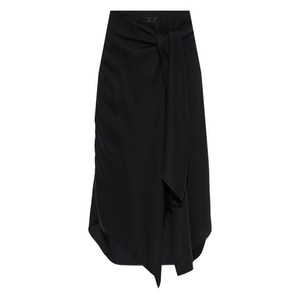 디젤 O-테일 타이 디테일 미디 스커트, 블랙계열, Italy 44(KR 66-77)