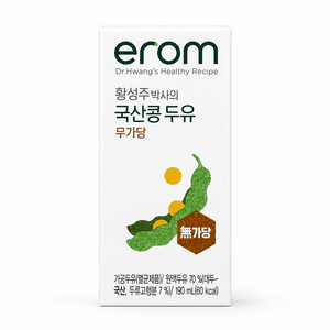 이롬 황성주 박사의 국산콩 두유 무가당, 190ml, 48개