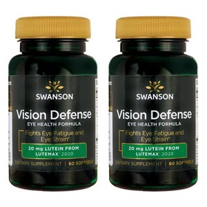 스완슨 비전 디펜스 20mg 소프트젤, 60정, 2개