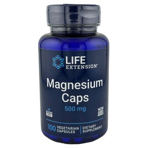 라이프익스텐션 마그네슘 캡 500mg 베지테리안 캡슐, 100정, 1개