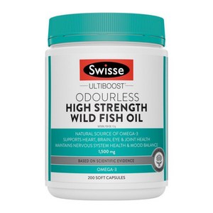 SWISSE 스위스 무취 피쉬오일 오메가3 1500mg 200캡슐, 200정, 1개